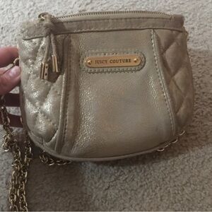 Juicy Couture Gold Quilted Crossbody Bag